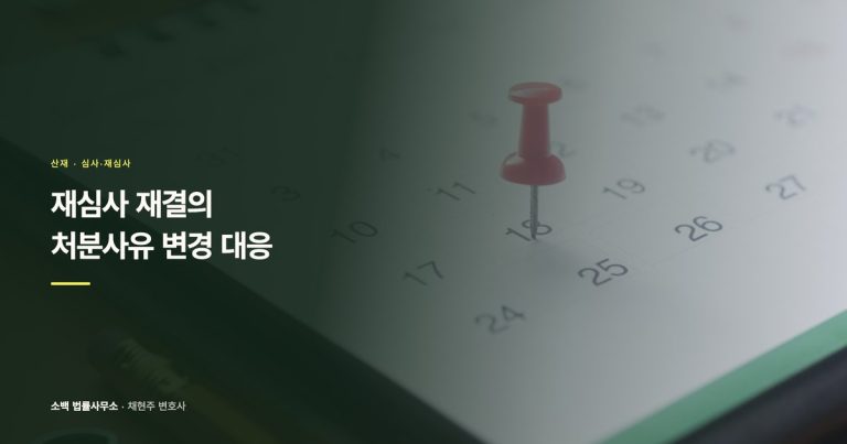 재심사 재결의 처분사유 변경 대응